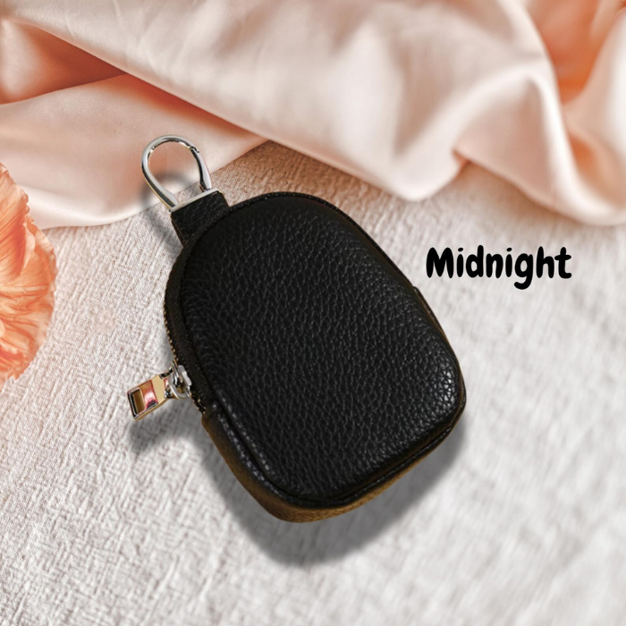 Coin purse black on an asthetic background