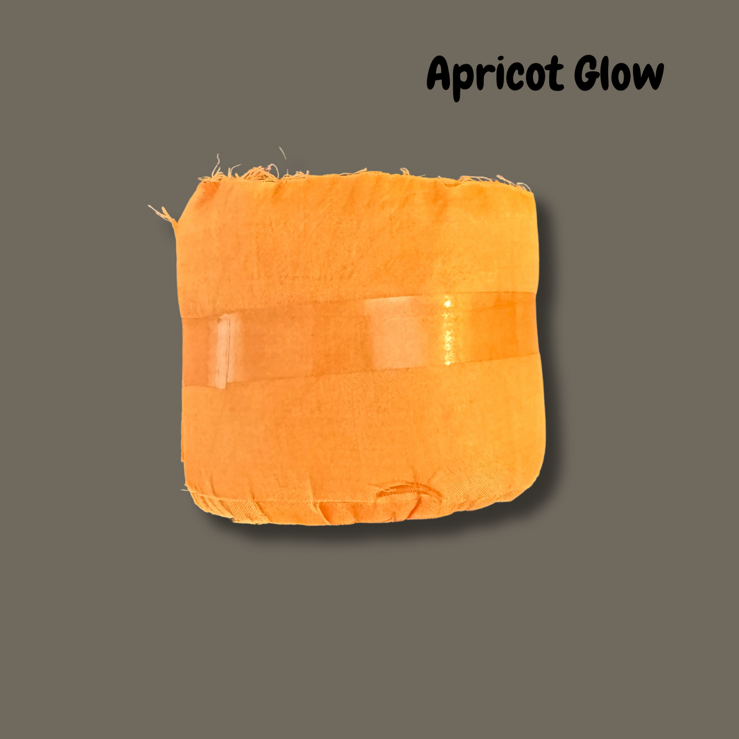 Light Orange Sari Silk Ribbon - Apricot Glow