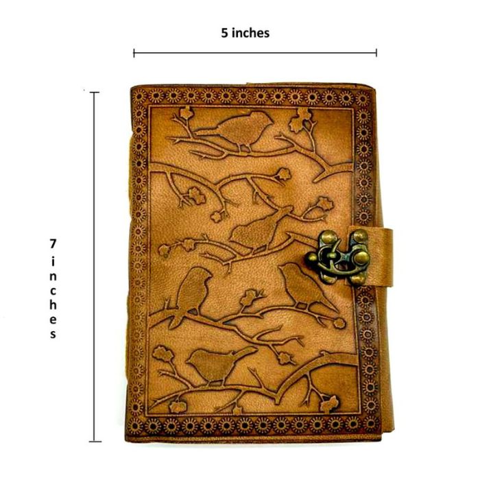 Measurement for Brown leather journal