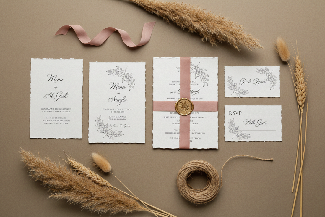 How to Print DIY Wedding Stationery at Home on Handmade Paper (Step-by-Step Guide)