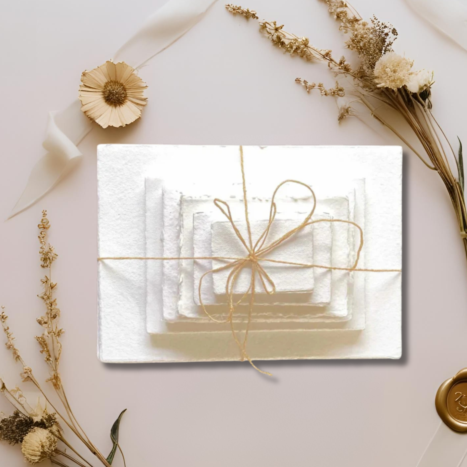 300 gsm handmade paepr white on an asthetic background