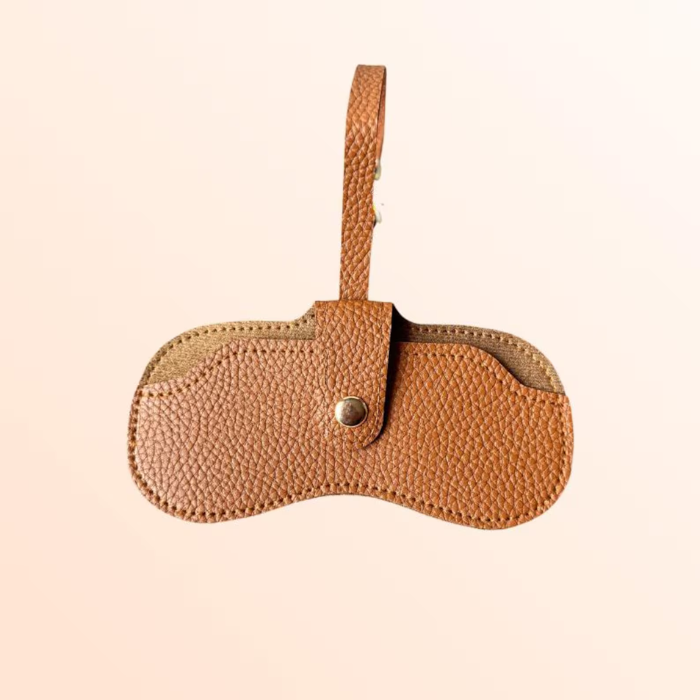 Showing brown sunglass case