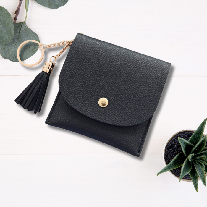 Card wallet small in black