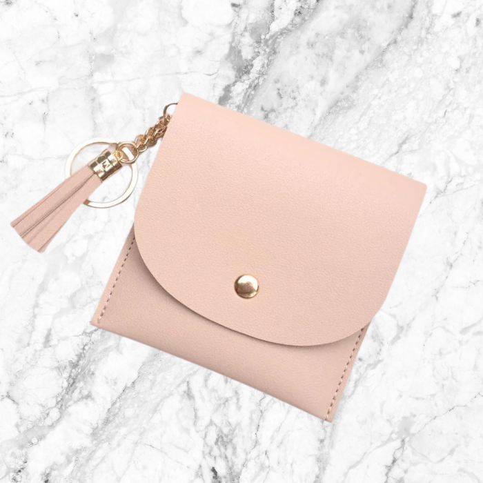 Cato card holder wallet in pink
