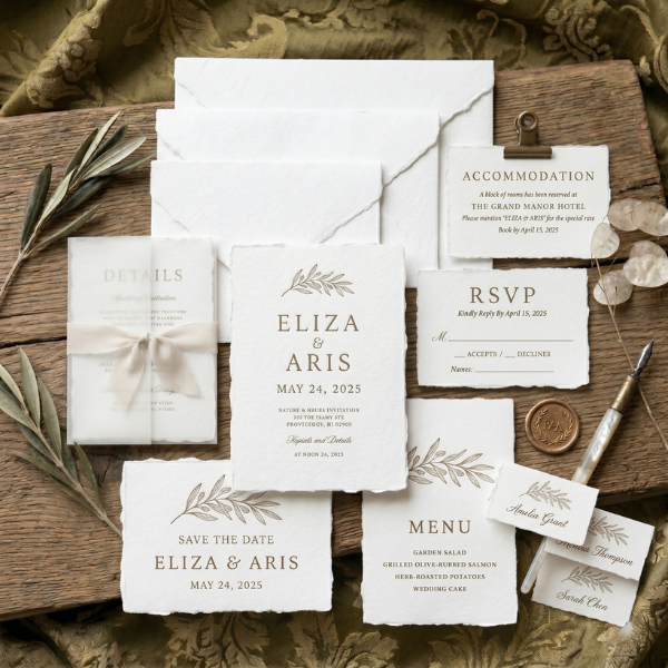 Premium handmade cotton paper envelopes with deckle edges, made to order in packs of 25, 50, 100 and 200, available from Labcraftboutique Australia.