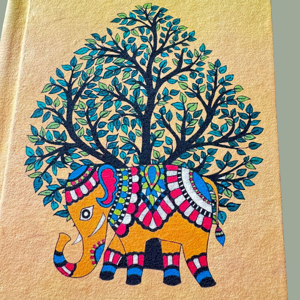Madhubani Printed Handmade Paper Notebook