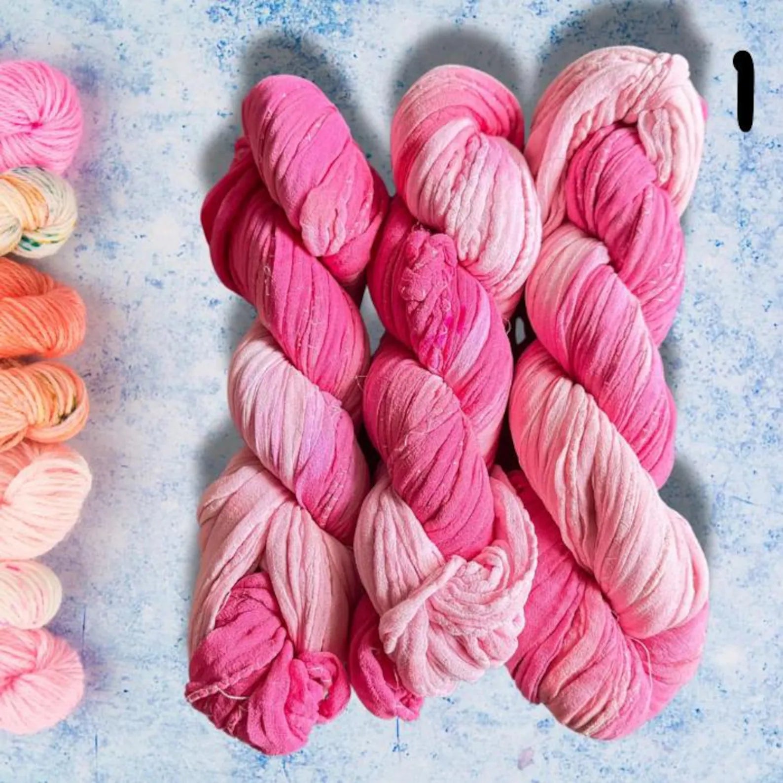 Pink Silk chiffon ribbon 