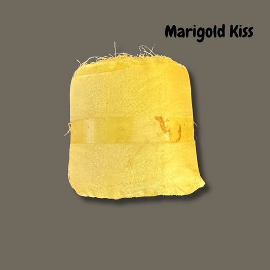 Sari Silk Ribbon Roll in Yellow-Marigold Kiss
