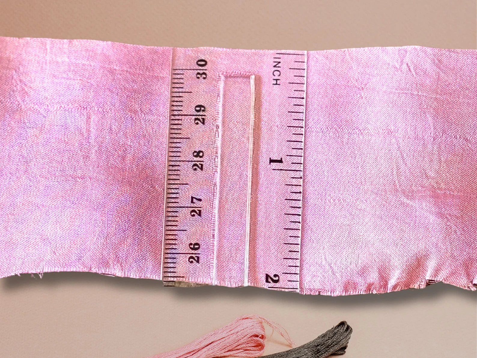 Silk ribbon roll measuremnt approximately 2 inches