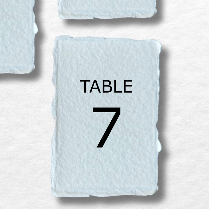 Table numbers DIY