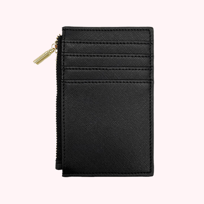 Black card wallet holder women 