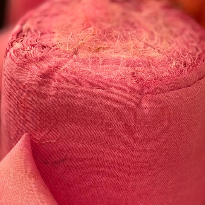 1 roll of pink silk sari ribbon