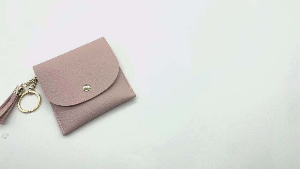 Showing Card holders women in use. 