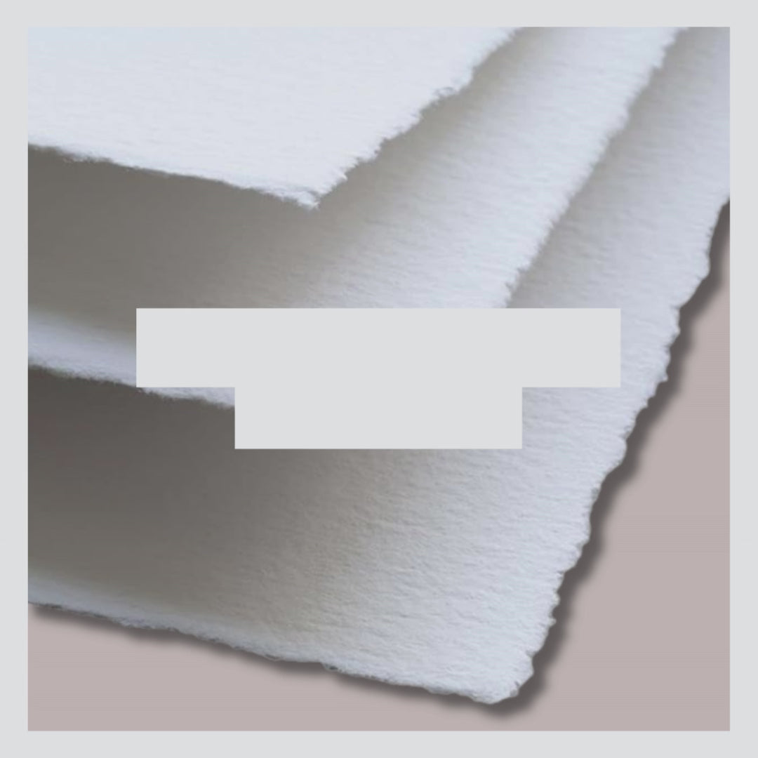 Vide showing 300 gsm handmade paper used for wedding stationery and water colour painting