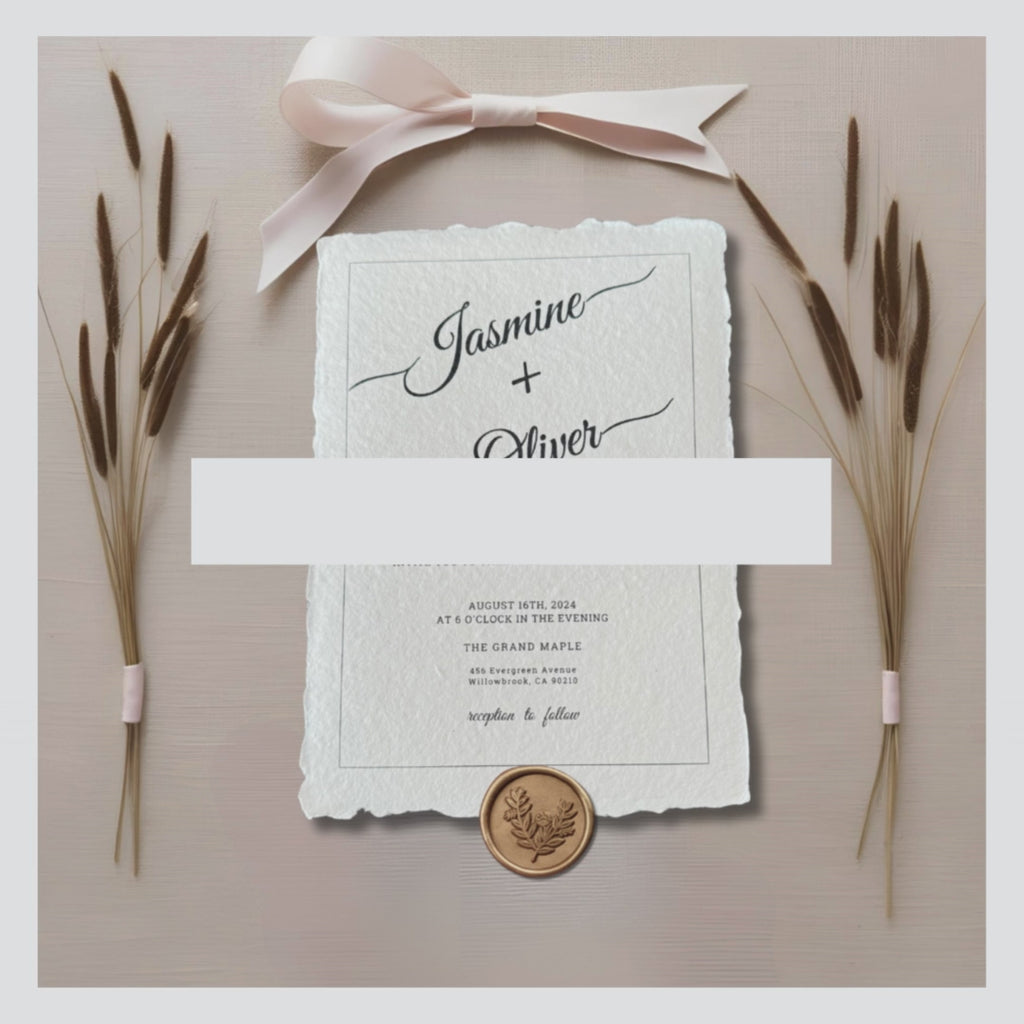 Video showing 150 gsm handmade paper being used for wedding stationery and water colour painting