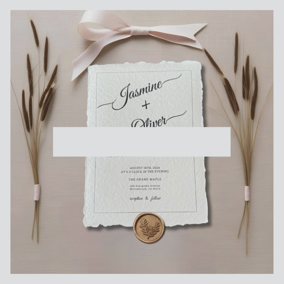 Video showing 150 gsm handmade paper being used for wedding stationery and water colour painting