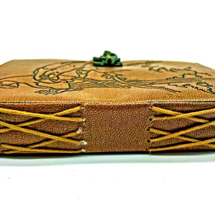 Leather bound travel diary 